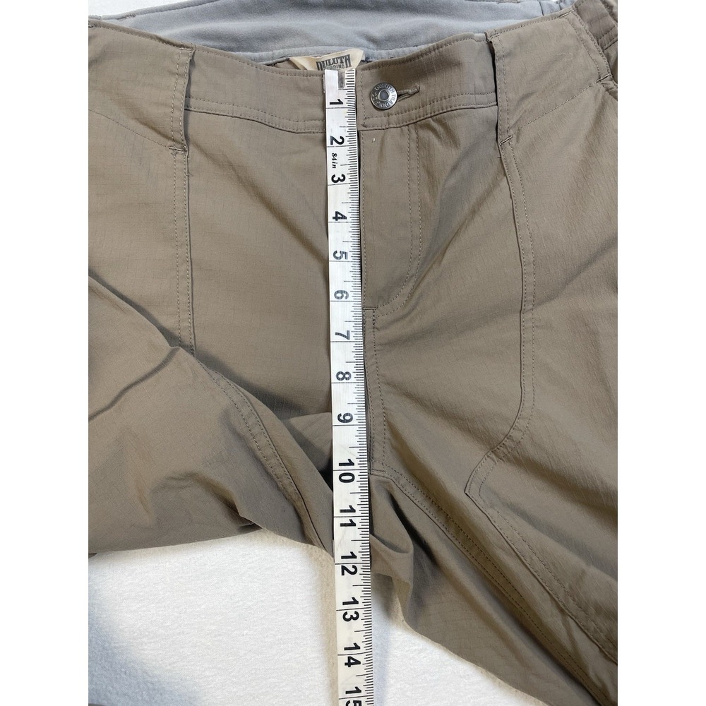 Duluth Trading Carpenter Pants 14x31" Curvesetter Elastic Waistband Cargo Khaki - Picture 8 of 16